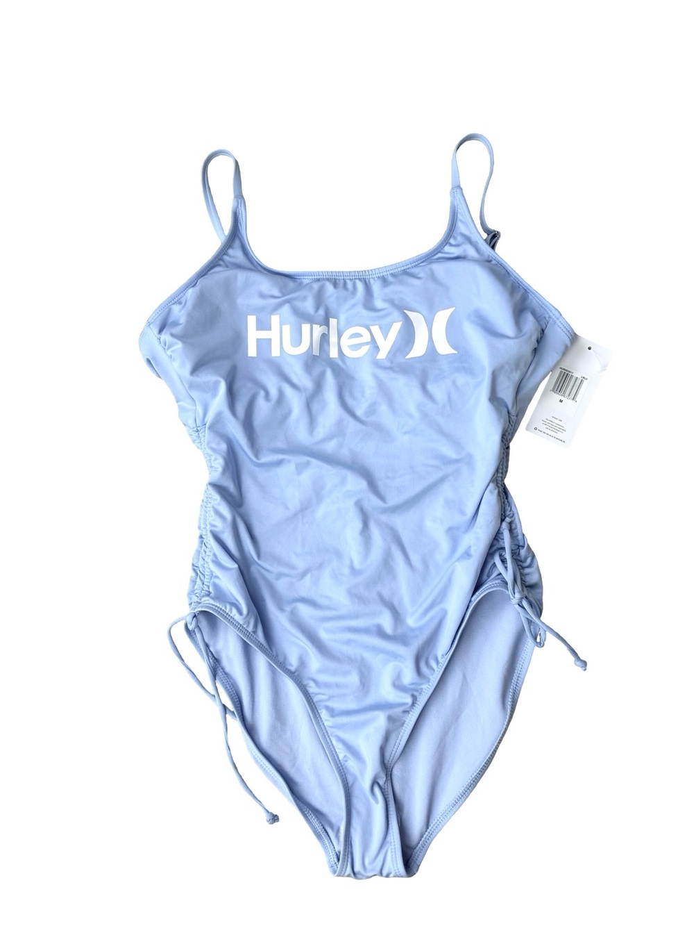 Hurley Light Blue One-Piece Swimsuit Size M NWT